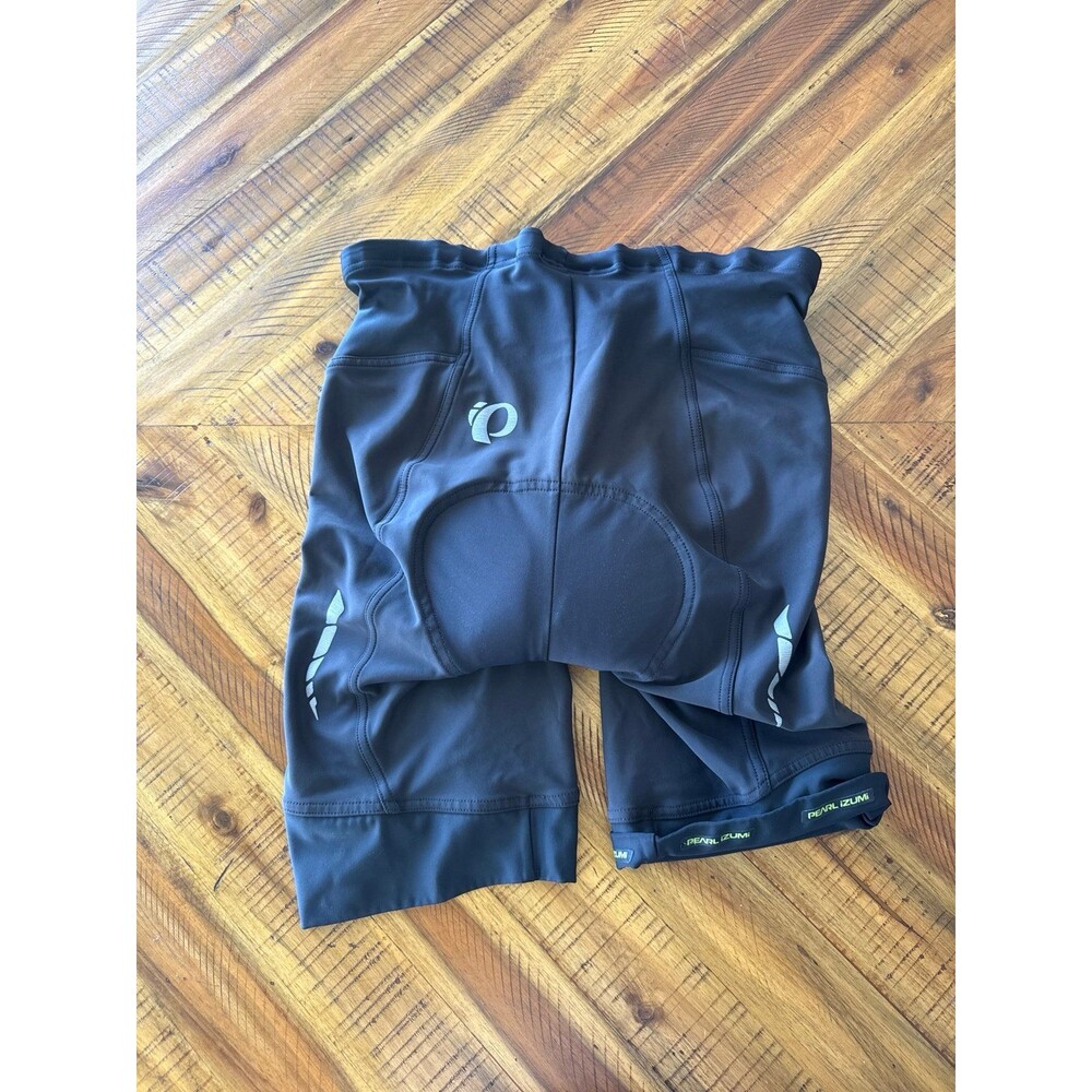 Pearl Izumi Cycling Shorts Men’s XL Black Orange Padded Chamois Road Bike EUC